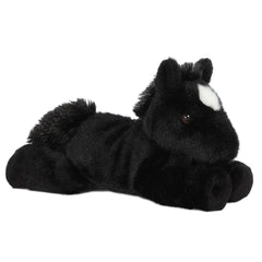 Aurora Beau mini Flopsie detail, white blaze close-up, durable plush for playful adventures.