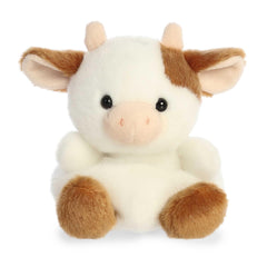 Aurora Caroline Brown Cow Palm Pal full view for display and gifting.