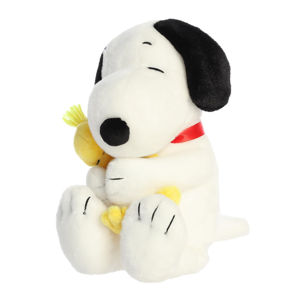 Aurora Adorable Peanuts Big Hugs Snoopy and Woodstock plush, tribute to classic comics for collectors and fans.