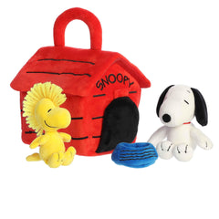 Aurora Snoopy's Dog House Playset: colorful plush set for imaginative play