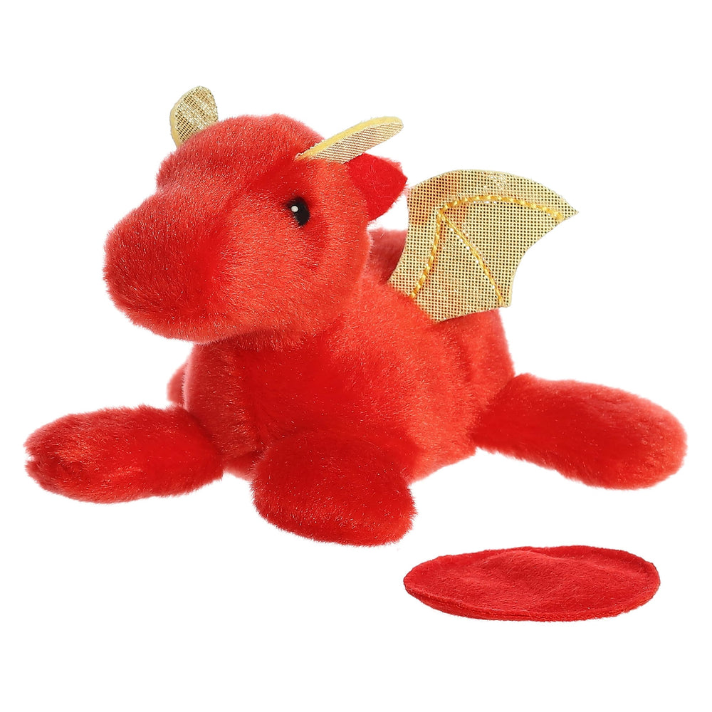 Aurora Adorable Shoulderkins Daring Dragon plush on shoulder with magnet for hands-free wear
