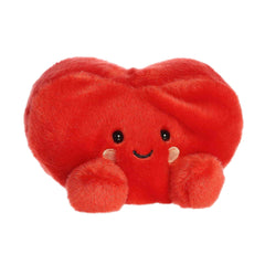Aurora Amore Heart red plush with soft fur, perfect for cozy room decor.