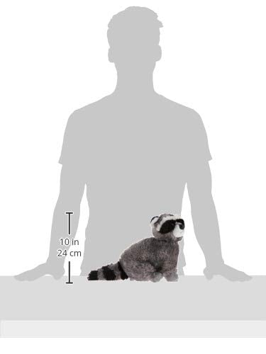 Aurora Bandit raccoon tummy cuddle pose invites imaginative play.