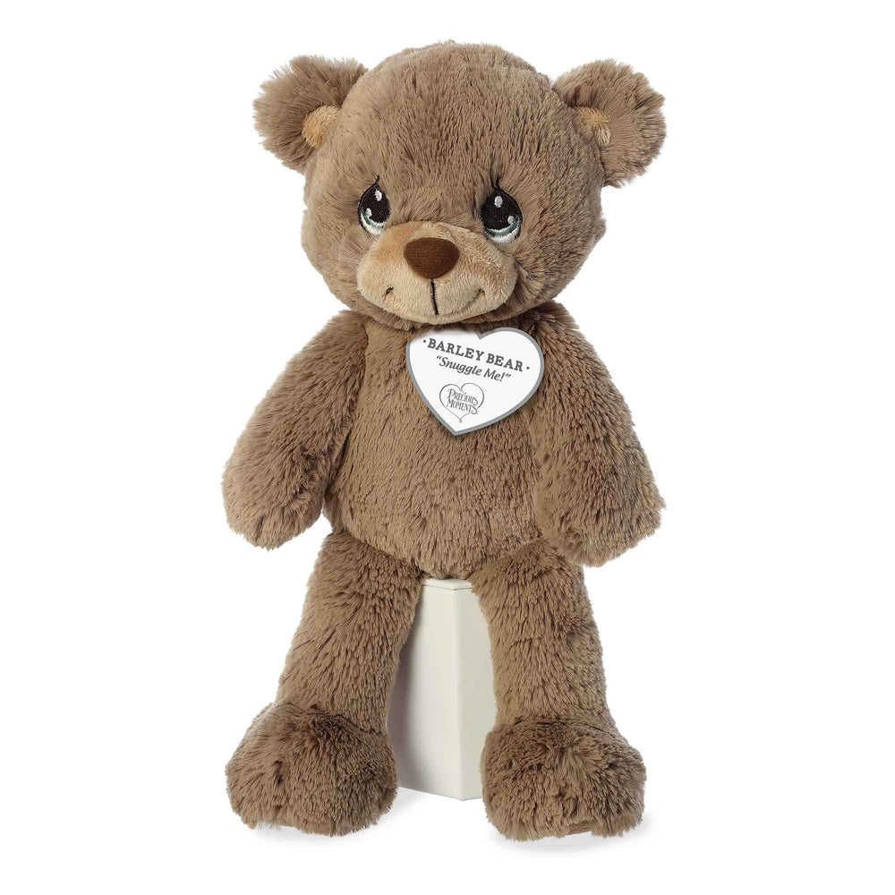 Aurora Barley Bear brown eyes and gentle expression for comforting play.