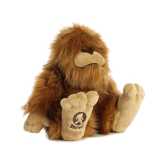 Aurora Big Foot plush face close-up, soft fur for comforting hugs.