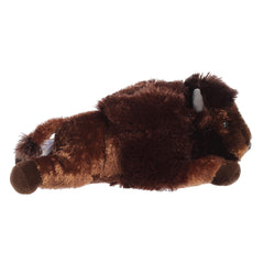 Aurora Adorable Flopsie Bison plush coat texture in rich brown for cozy snuggles.