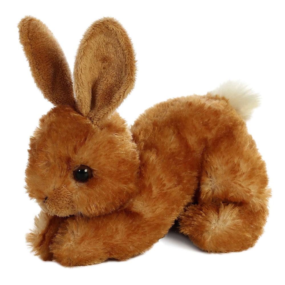 Aurora Bitty Bunny face detail highlights lifelike gaze for cozy companionship.