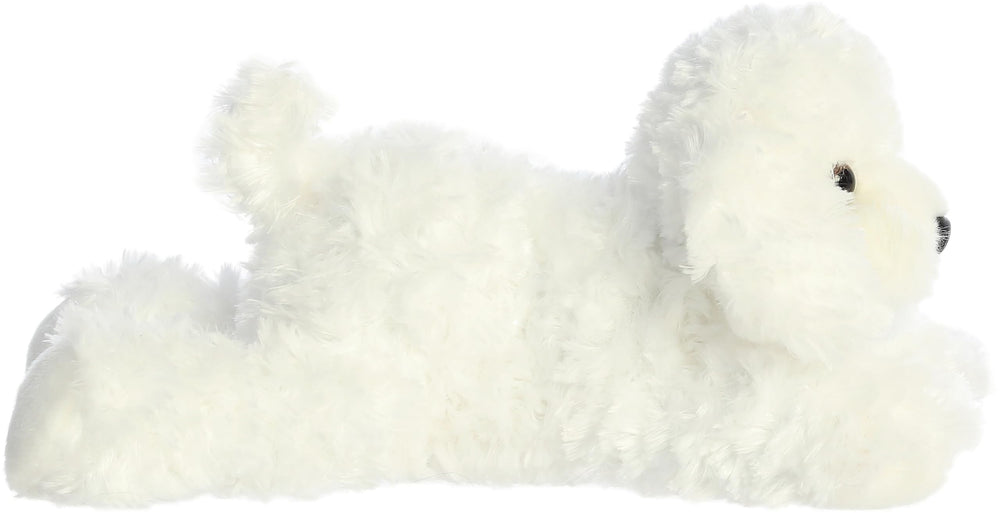 Aurora Bonita Flopsie close-up shows secure bolted eyes and safety features.