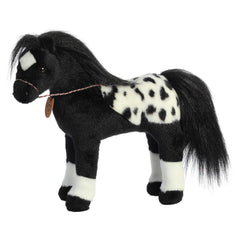 Aurora Breyer Showstoppers black Appaloosa plush, cozy and collectible for imaginative play