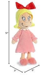 Aurora Cindy Lou Who holiday plush adds festive decor and gifting charm.