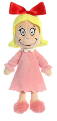Aurora Cindy Lou Who plush with soft fur for cozy cuddle moments.