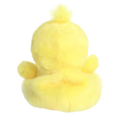 Aurora Darling Duck Palm Pals texture closeup showing soft fabric and stitching.