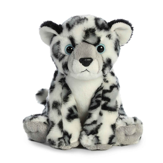 Aurora Destination 8-inch Snow Leopard plush with a soft cuddle for cozy playtime