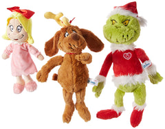 Aurora Cindy Lou Who 12-inch plush, soft fabric for cozy playtime and holiday décor.