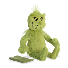 Aurora Dr. Seuss Shoulderkin Grinch plush on shoulder for portable fun