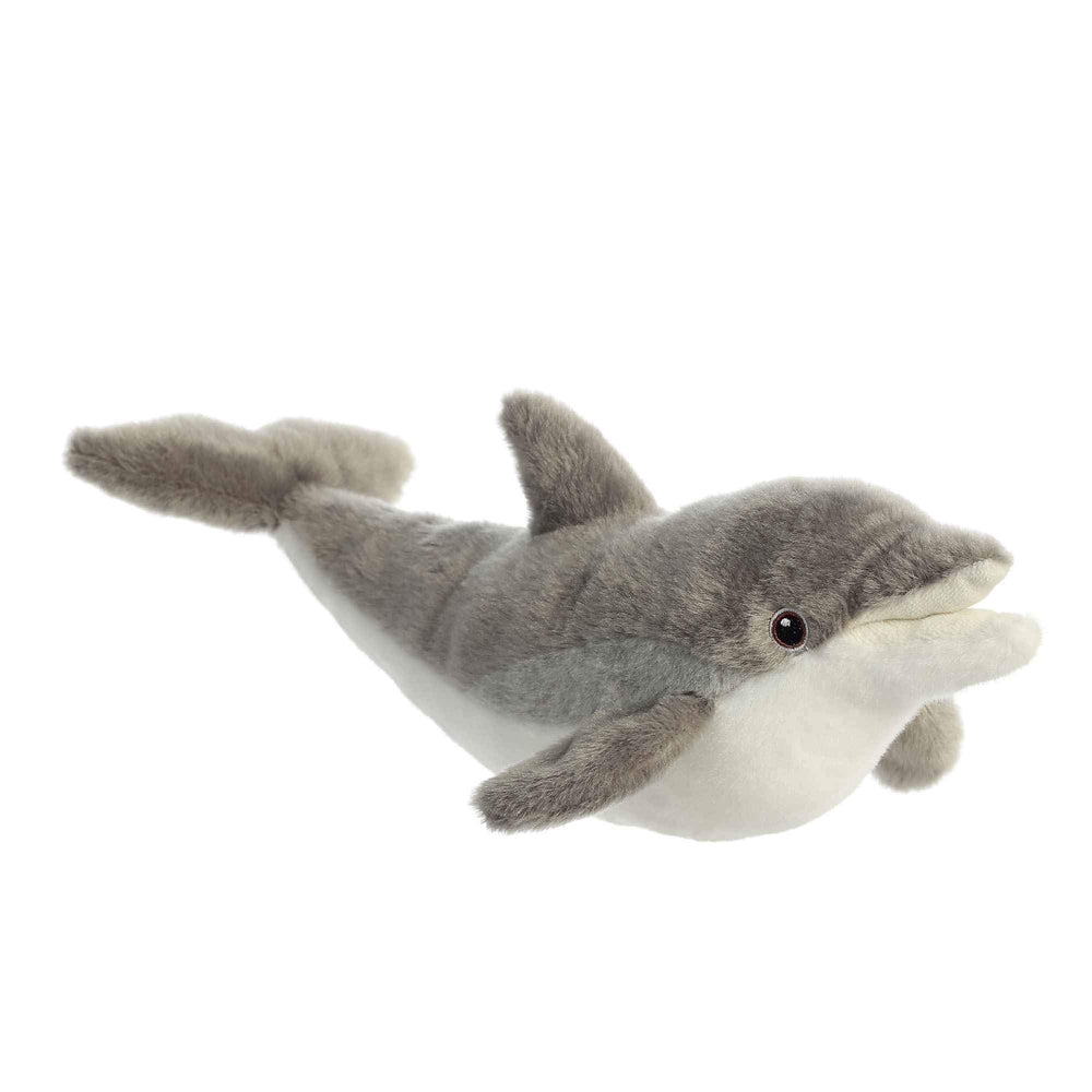 Aurora Eco Nation Dolphin demonstrates durable softness for daily play.