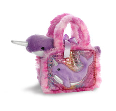 Aurora Narwhal with stylish purse offers dress-up fun and gifting appeal.