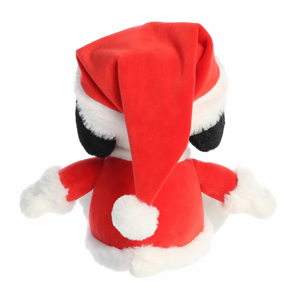 Aurora festive santa snoopy plush with durable materials and fluffy texture.