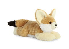 Aurora Flopsie 12-inch Fennec Fox tan front view, soft plush for hugging