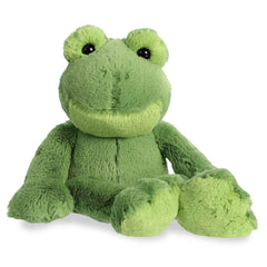 Textured Fernando Frog Flopsie plush detail ideal for sensory play.