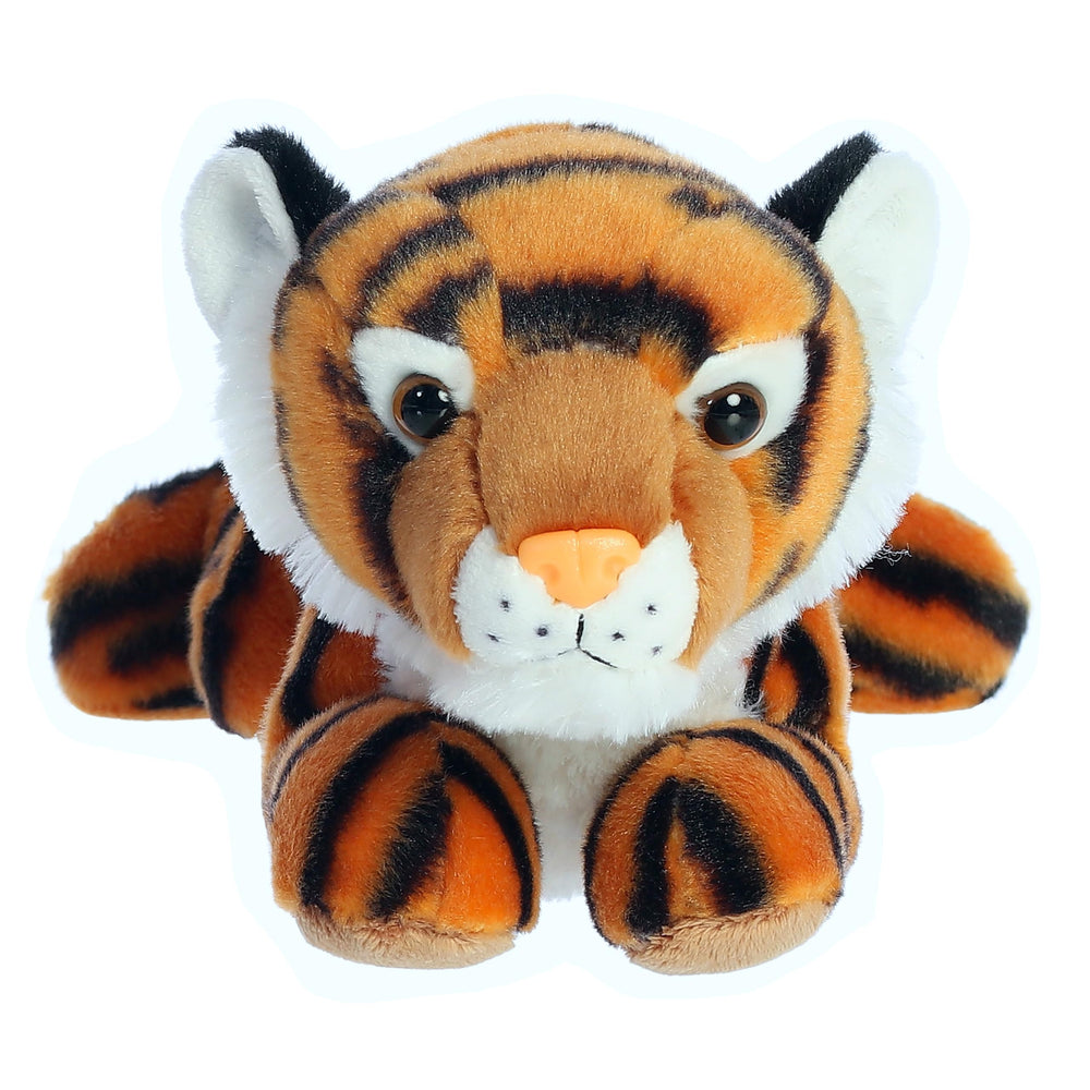 Aurora Indira tiger with bean pellets; stable weight for safe seated play.