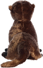 Aurora River Otter Flopsie in a hug-ready pose invites cuddling