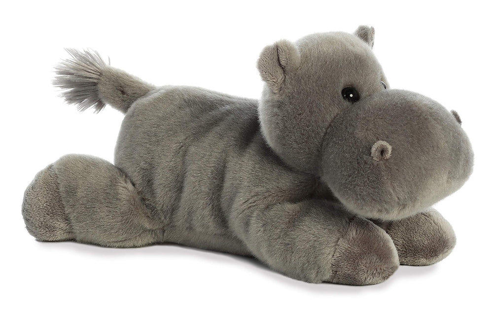 Aurora Howie Hippo front view shows a cuddly 12-inch plush ideal for imaginative play