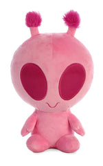 Aurora Interstellar Cuties pink plush with color changing eyes for playful sci fi vibes