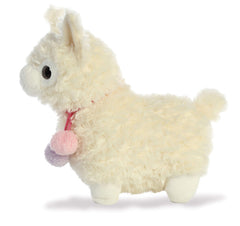 Aurora Llama Drama Coconut 11in soft plush materials show quality
