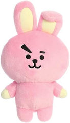 Aurora Lovable BT21 Cooky stuffed animal in pink, ideal for cuddling and display.