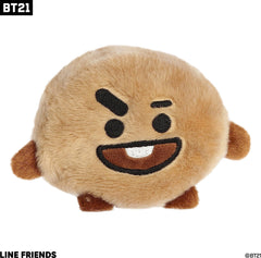Close-up of Shooky plush showing neat stitches and plush texture for durable everyday hugs.