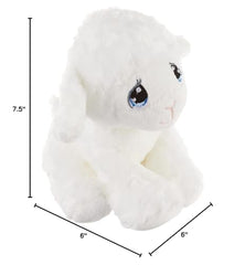 Aurora Luffie Lamb plush measures about 6x6x7.5 inches.