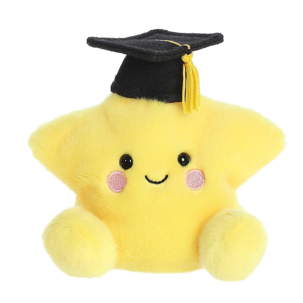 Aurora Magna Graduation Star palm pals yellow face close-up showing soft plush texture