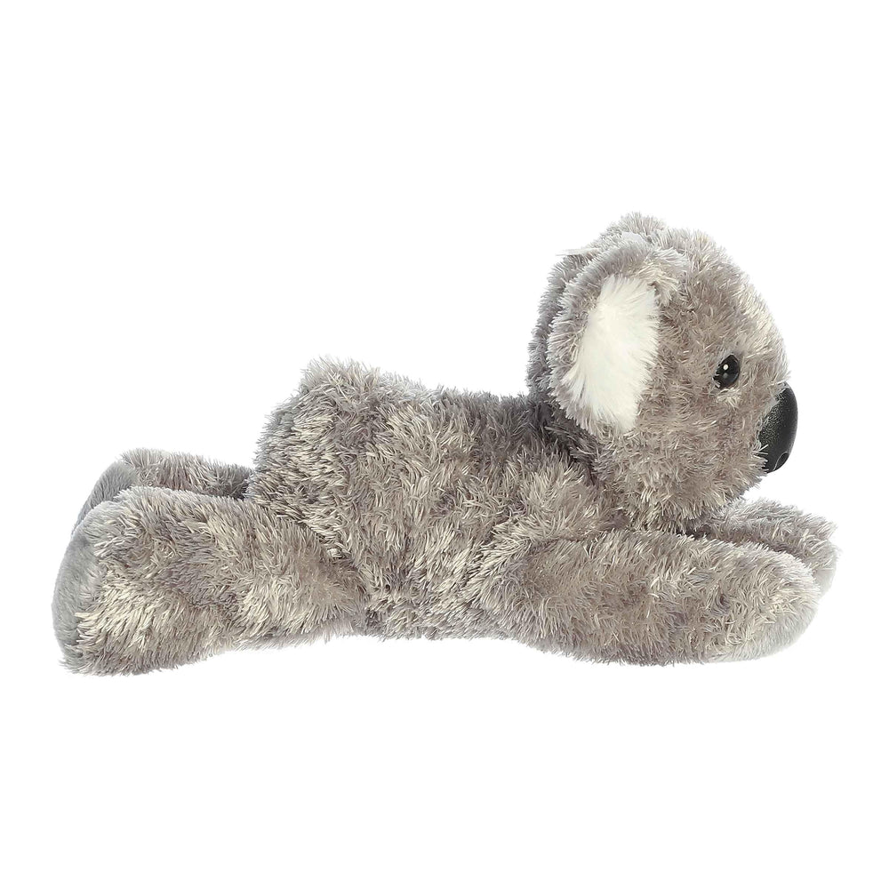 Aurora Melbourne Koala Mini Flopsie resting belly pose for easy, playful display.