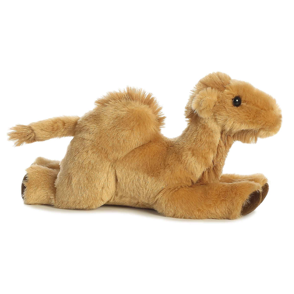 Aurora Mini Flopsie Camel shows a realistic hump, inspiring desert-themed pretend adventures.
