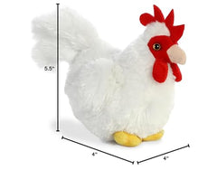 Aurora Mini Flopsie Chicken plush brand story image, a charming family-friendly collectible.