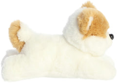 Pom the Pup resting belly design ready for quick snuggles and gentle play.