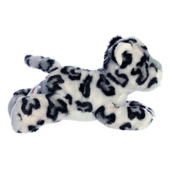 Aurora Mini Flopsie Snow Leopard gray fur detail for comforting snuggles.