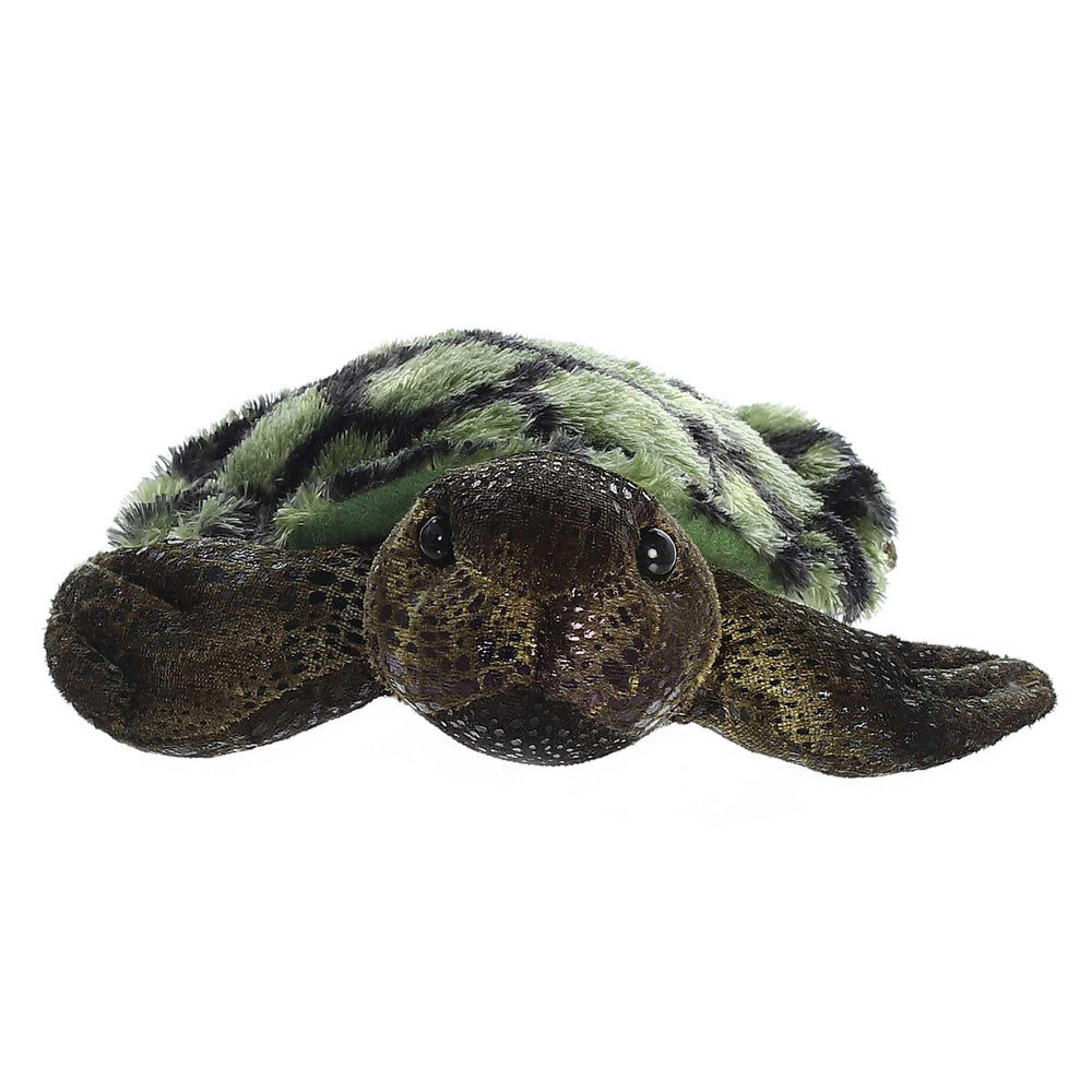 Aurora Splish-Splash sea turtle with realistic body coloring for imaginative play.