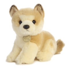 Aurora Miyoni Akita puppy tan front view, soft cuddly companion with lifelike detailing.