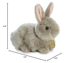 Aurora Miyoni Angora bunny grey bean pellets provide stable cuddling