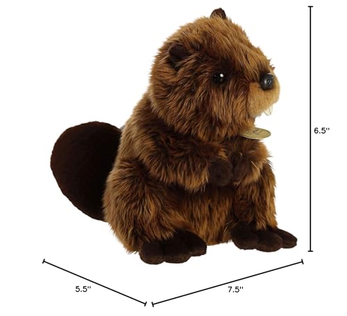 Aurora Miyoni Beaver Plush hand-stitched detailing for premium feel