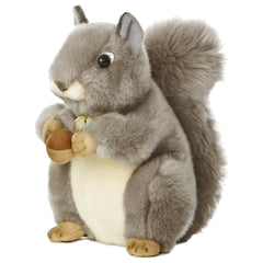 Aurora Miyoni Grey Squirrel 8-inch front view highlighting lifelike features