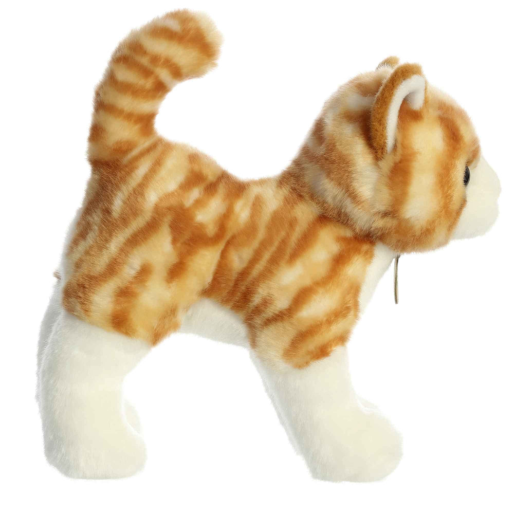 Aurora Miyoni orange tabby cat hand-stitched detail showcases craft quality