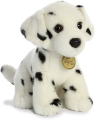 Aurora Miyoni Tots Dalmatian Pup plush, front view, lifelike spots and soft texture