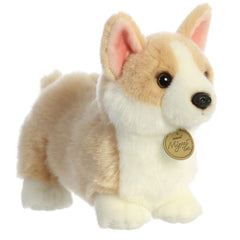 Aurora Miyoni Tots Pembroke Welsh Corgi Pup full-body plush ideal for cuddling and display.