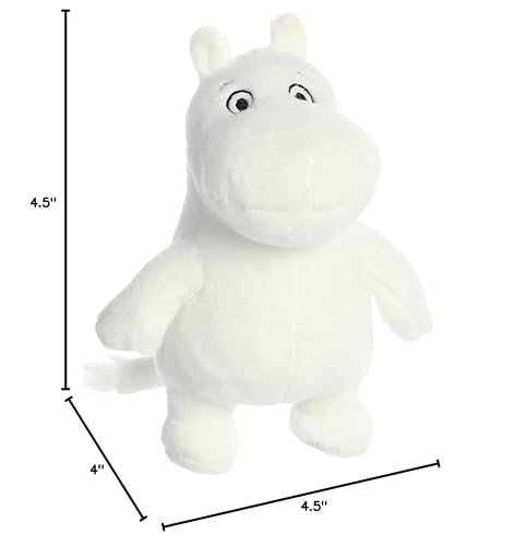 Bean pellets inside Aurora Moomin plush provide gentle stability for safe play.