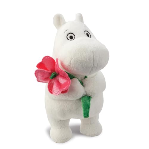 Aurora Moomin white soft toy with eco-friendly inner fill for gentle hugs