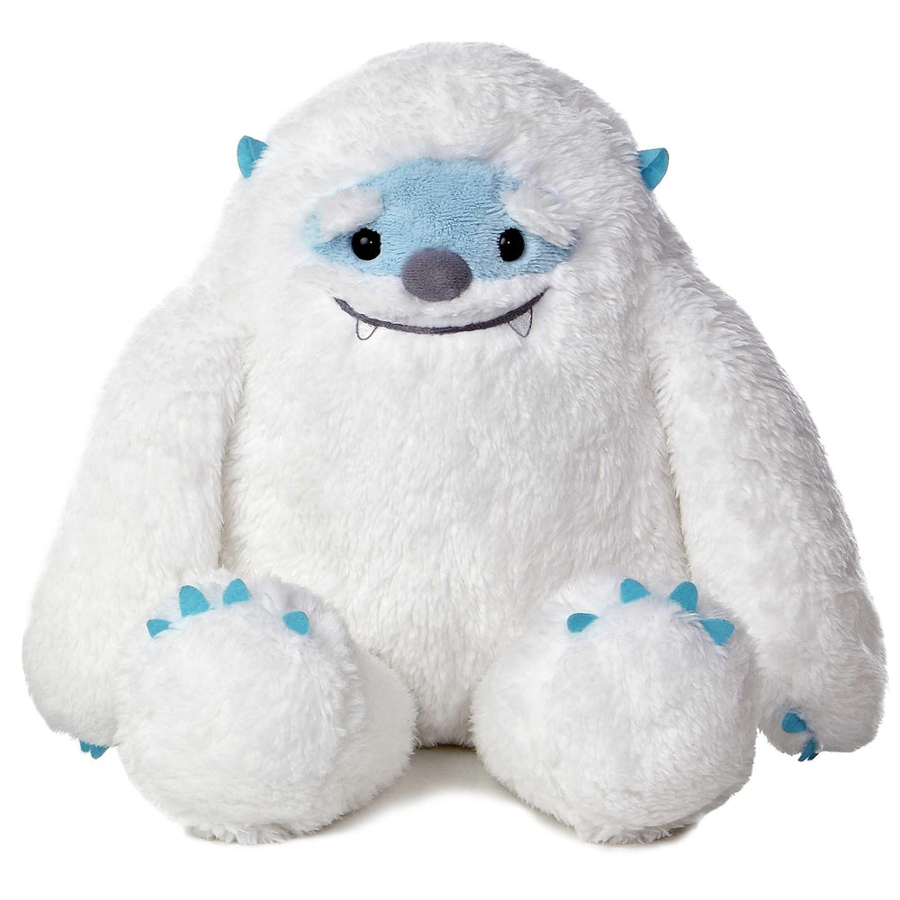 Aurora Yulli Yeti plush with white fur for cozy cuddle time.