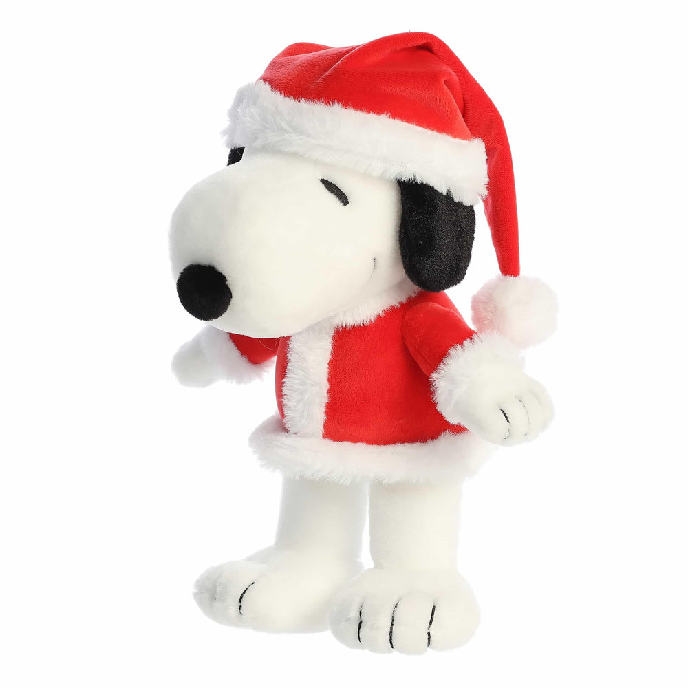 Aurora officially licensed peanuts santa snoopy stuffed toy for collectors.